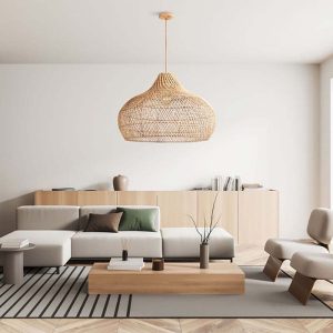 kloe rattan pendant light living room